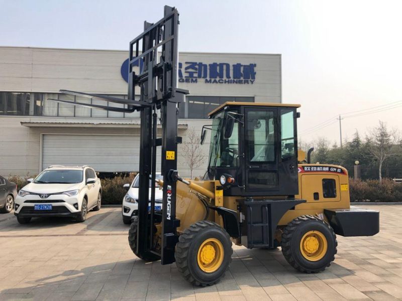 3 Ton New Type Rough Terrain Forklift with 42kw Engine for Sale