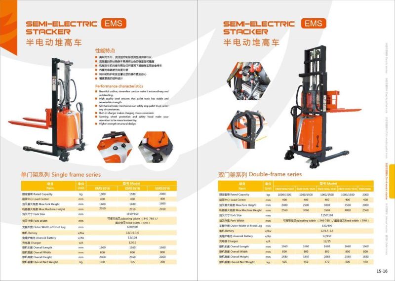 Buy Quality Semi Electric Stacker Factory in World