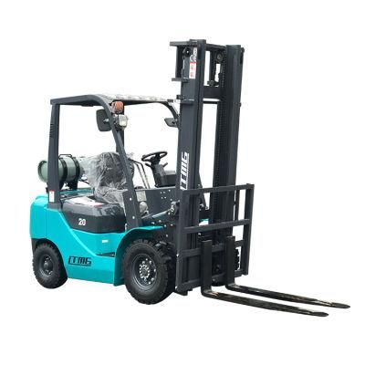 Side Shift Solid Tyre Hydraulic New Dual Fuel Gasoline LPG 2ton 2.5ton 3 Ton 3.5 Ton Small LPG Forklift with Optional Engine