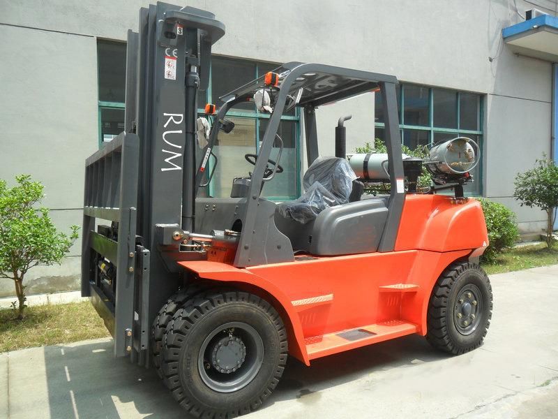 6 Ton Dual Fuel Forklift LPG Gasoline Forklift Truck