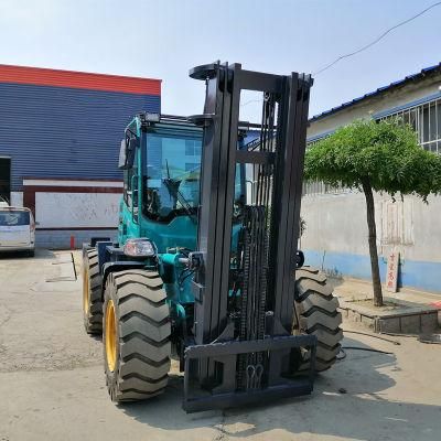 Low Maintenance Cost 3.5 Ton 4-Wheel Drive Forklift for Tough Terrain