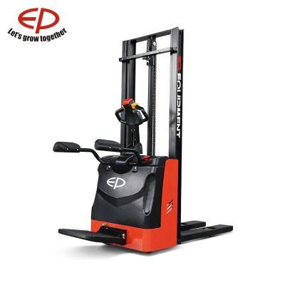 Ep 1.4t Electric Pallet Stacker with Foldable Platform and New Technology Rsb141