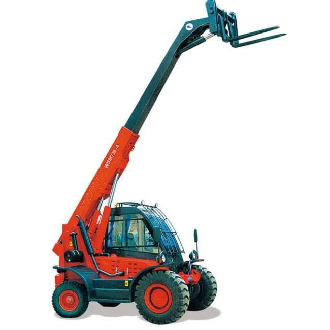 China New Mafal Telehandler Telescopic Forklift Handler with Clamp Attachment