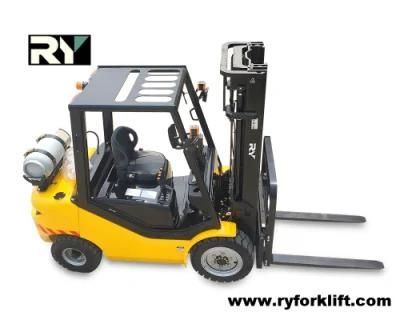 LPG and Gasoline Forklift 2.0t High Quality with Nissan K25 Engine