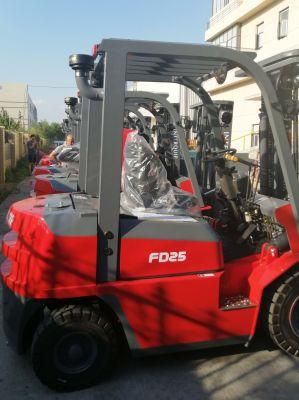 Hydraulic Japanese Engine 2500 Kg Diesel Forklift Truck