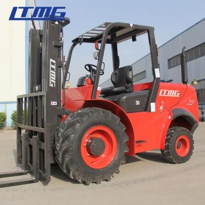 Forklift All Terrain 4 Wheel Drive Forklift 3 Ton 3.5 Ton Rough Terrain Forklift for Sale