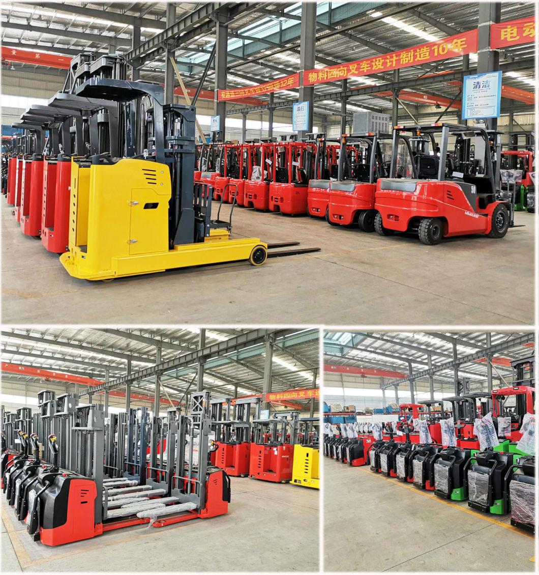 1600kg 2000kg Battery Powered Full Electric Reach Stacker Forklift with 10000mm Height