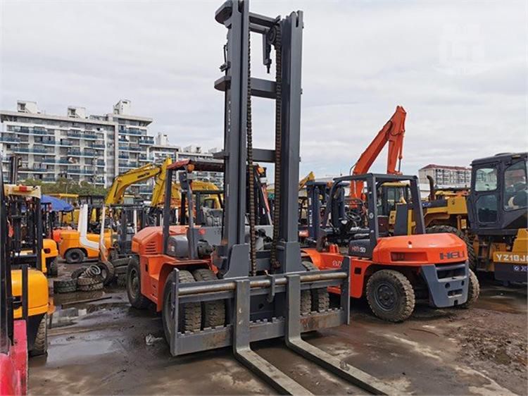 Heli Forklift Cpcd100 10 Ton Diesel Engine Forklift Truck Price Used Large Instrumentation Equipment 8/12/15/20 Tons