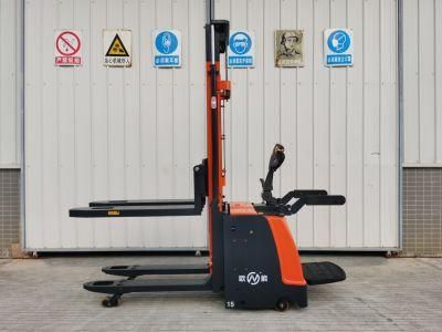 1t - 5t Adjustable Onen Electric Stacker Double Pallets Forklift