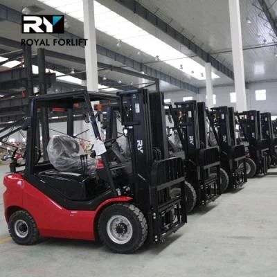 Royal 2.5ton Diesel Forklift with Japanese Isuzu, Mitsubishi, Yanmar Engine for Sale Price