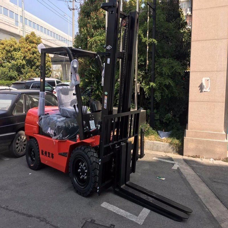 High Quality 3 Ton Diesel Mini Forklift with Two or Three Masts