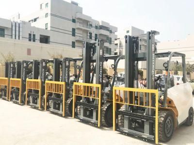 Four Wheels 4 Ton Diesel Forklift with Hydraulic Transmission