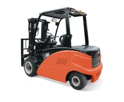 Supper Power 4.5t Capacity Four-Wheel Electric Forklift with Battery and Charger