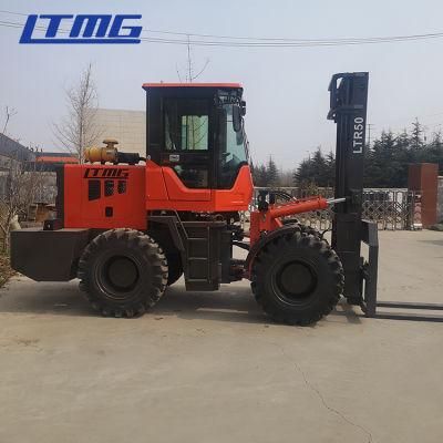 High Quality Not Adjustable Diesel Trucks Truck Pallet Electric All Terrain Forklift