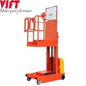 High-Throughput 24 Volt Applications 300kg Full Electric Aerial Lift Table 4m Order Picker