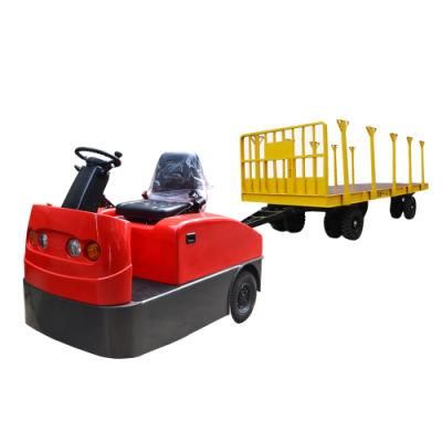 6t Electric Towing Tractor / Electric Carts Towing Tug with Optional Cabin