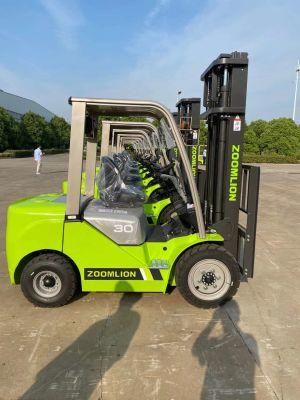 Zoomlion 3 Ton Diesel Forklift Price Automatic Control Fd30