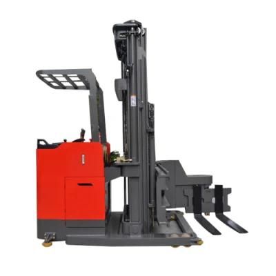 Electric 3 Ways Pallet Stacker Vna Forklift Reach Truck