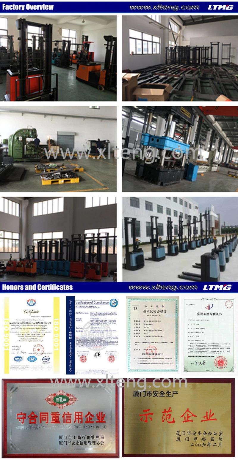 Ltmg 1.5 Ton Semi Electric Stacker with Free Lift Mast