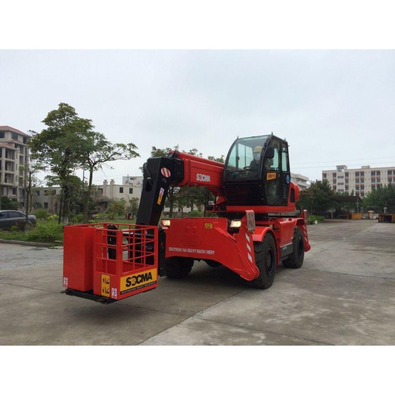 Socma 4 Ton Rough Terrain Telehandler Hntr4015 with 360 Dergree Rotation and Imported Engine