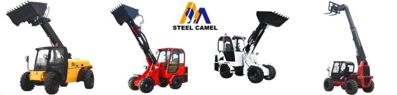 World Popular Brand New Steel Camel Mini Telescopic Handler 4 Wheel Drive Compact 3ton Telehandler Telescopic Forklift Loader with 7m Lifting Height with CE EPA