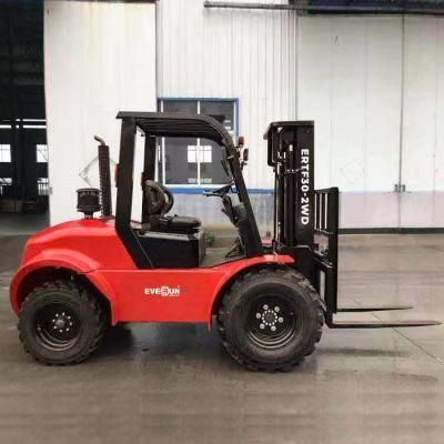 Everun Ertf30-2WD 3t CE Approved New Design Articulated Diesel Forklift with Factory Price