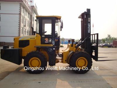 5 Ton Rough Terrain Forklift High Quality with Xinchai Engine