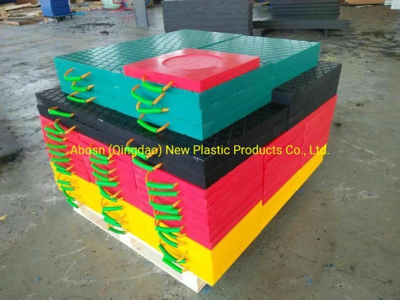 Bigfoot Solid Plastic Blocks Customized HDPE Safety Crane Outrigger Pads for Boom Truck