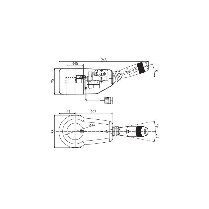 Forklift Parts Hangcha Forklift Lights Switch Jk814A