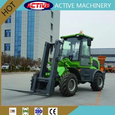 High Quality Green Color 3.0ton Rough Terrain Forklift
