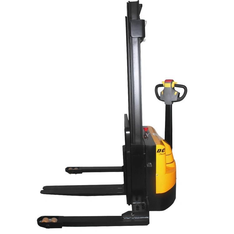 Self Loading Stacker Portable Electric Forklift Truck