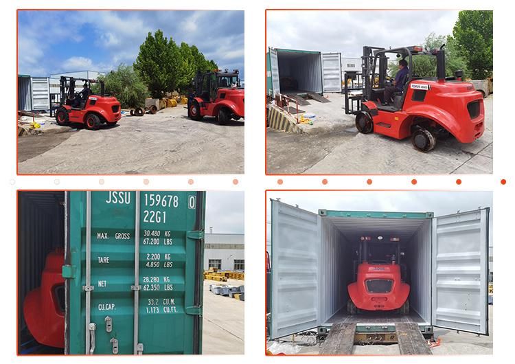 Tder 3t - 5t Nude Packing, Fixed in Container Rough Terrain Forklift