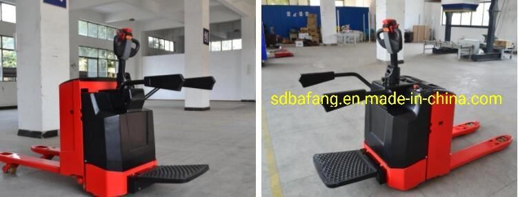 2.5ton High Quality Cheaper Price Stand on Full Electric Pallet Truck Made in China