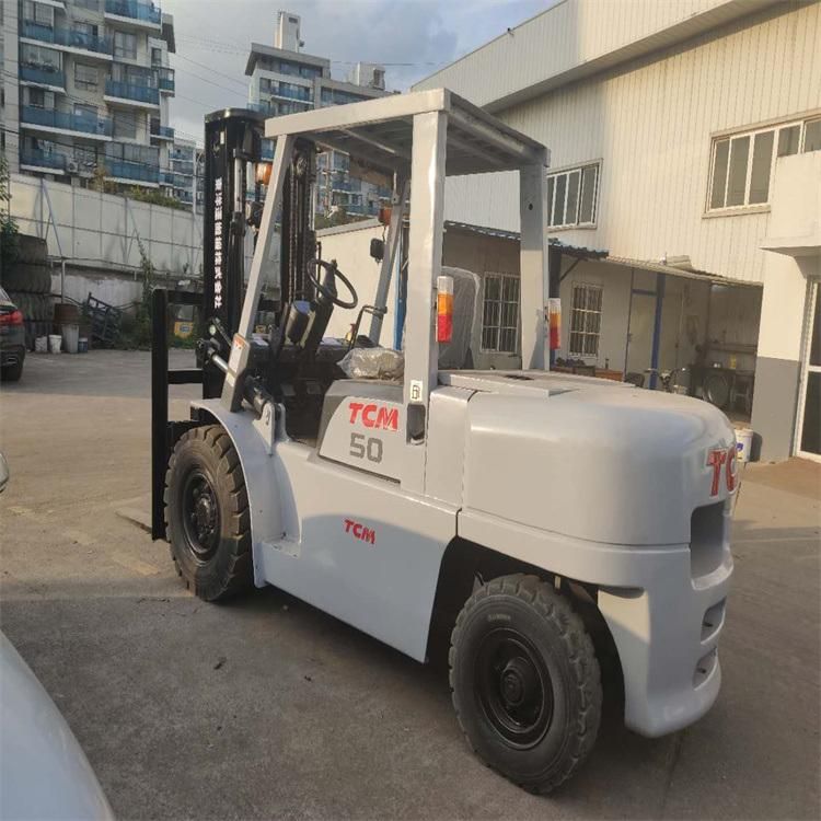 Second-Hand Industrial Handling Vehicle Lifting Equipment Medium 5 Tons Diesel Forklift Truck