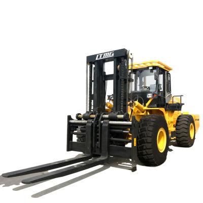 4WD 10ton 20ton 15ton Rough Terrain Diesel Forklift with Duplex Mast