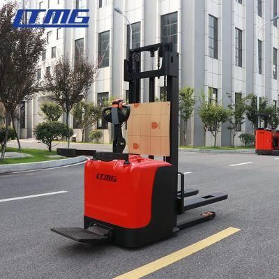 AC Battery Ltmg China 1.5 Ton Motor Driven Electric Pallet Stacker with Low Price