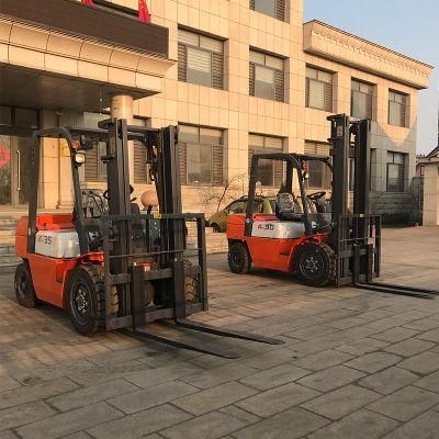 4350kg 500mm 2700*1226*2060mm Mini Price Diesel 3 Ton Forklift in China Fd30