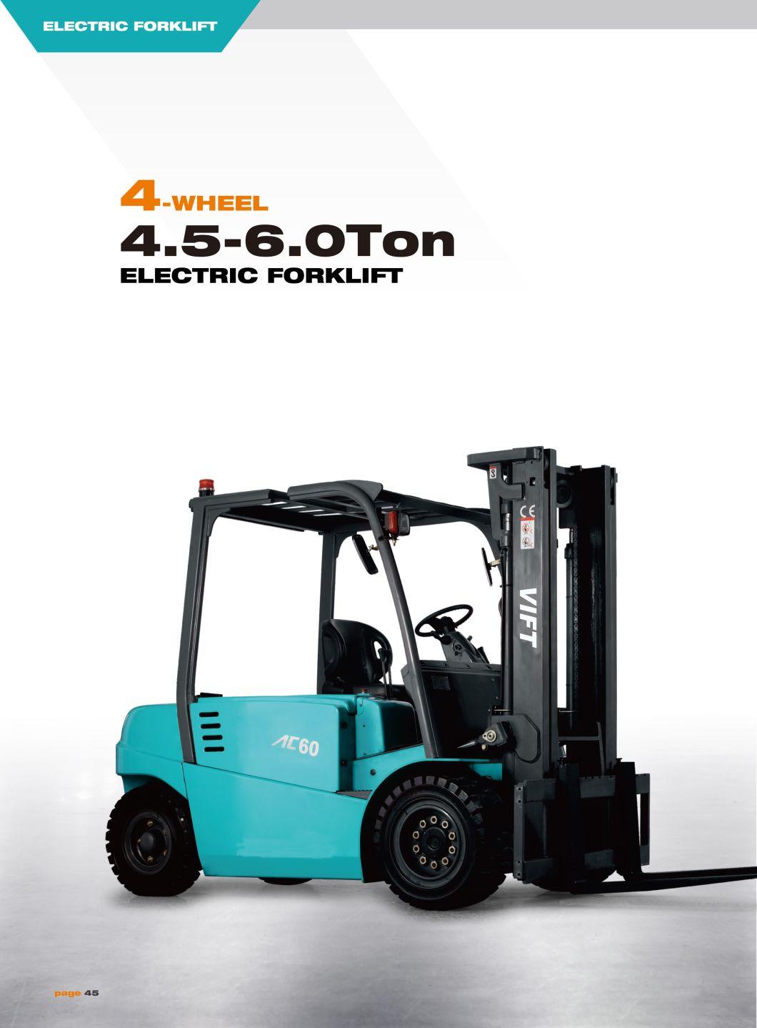 Ce Approved 4.5 Ton 5 Ton 6 Ton Electric Battery Forklift for Sale
