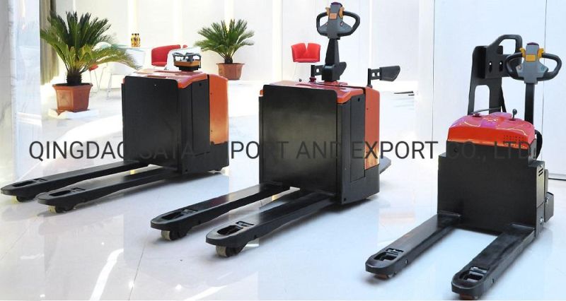 1.5 Ton Mini Electric Stand Drive Pallet Truck with Battery