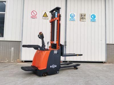 1600-3500mm Onen Stand-on Driving Forklift Electric Double Pallets Handling Stacker
