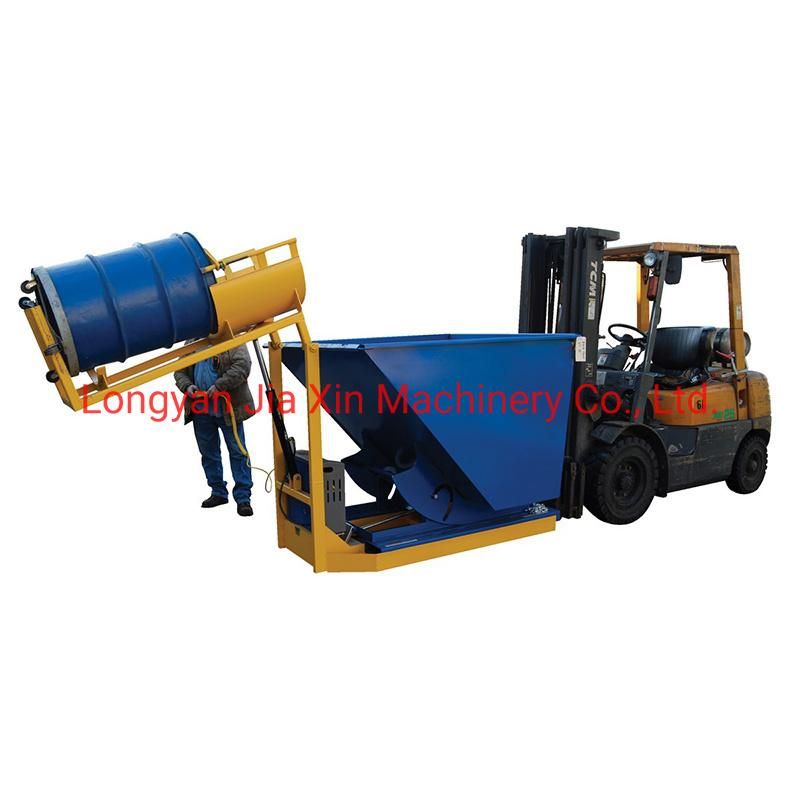 Material Handling Equipment Forklift Accessories Trash Drum Dumper