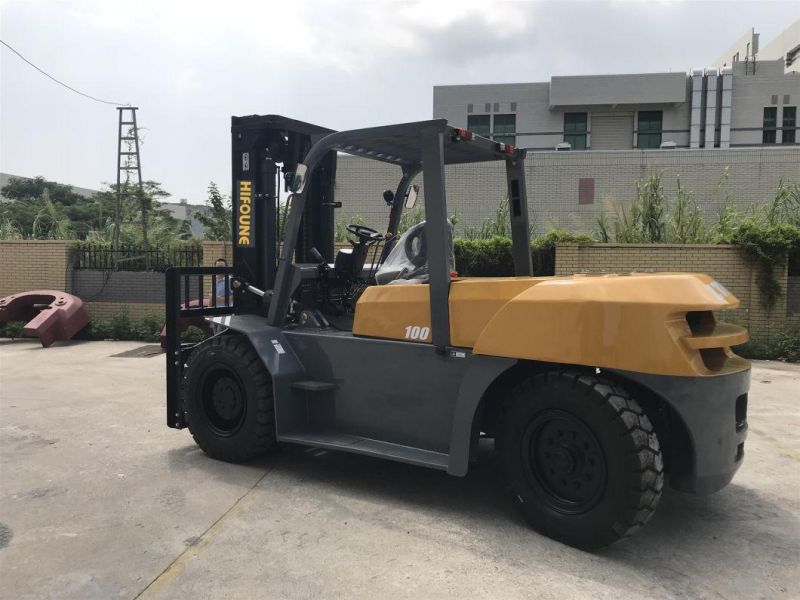 Export Australia10t 8t Triplex Mast Heavy Diesel Forklift with Side Shift AC Cabin