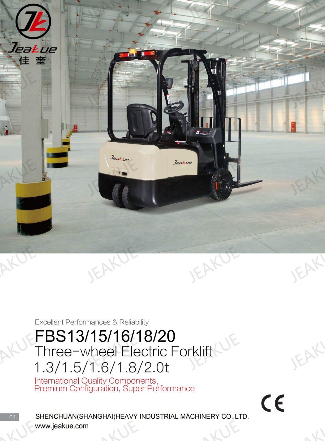 1300 Kg 1500 Kg 1600 Kg1800 Kg 2000 Kg Top Match Three Wheels Battery Forklift
