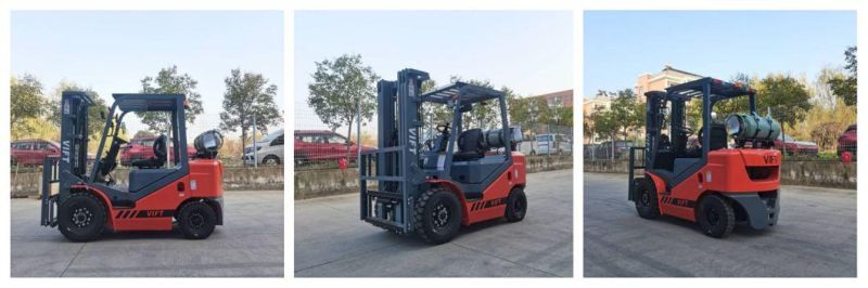 Factory Directly Supply 2ton 2.5ton 3ton 3.5ton Lp Gas Propane Forklift Dual Fuel Forklift with Nissan Engine