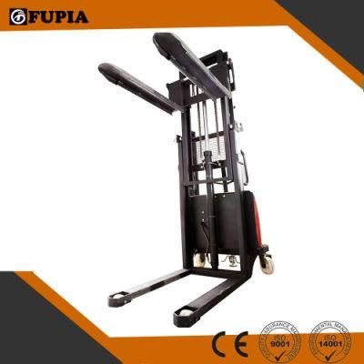 1500kg Semi Electric Hand Truck Stacker Hydraulic Pallet Forklift Electric Hand 1.5ton Stacker
