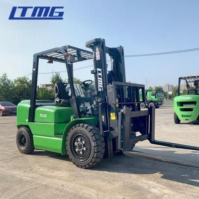 Ltmg Optional Engine 3ton 3.5 Ton Diesel Forklift with Hinged Fork