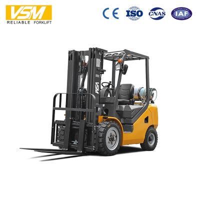 Fgl30 3ton LPG Forklift with Duplex/Triplex Mast, Lift 3m-6m