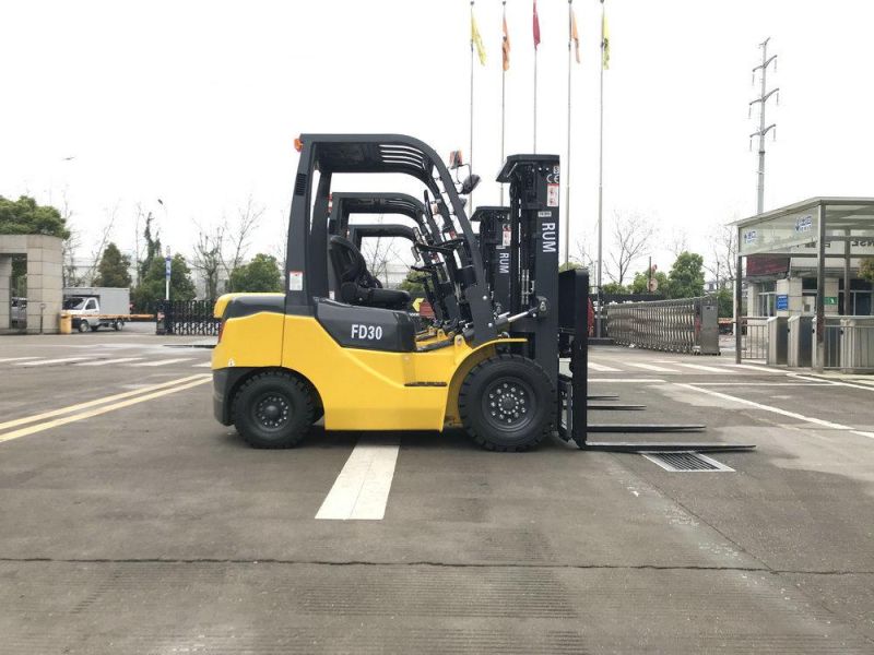 Diesel LPG Electric Forklift From Shanghai Rum Manufacturer 3000kg, 3500kg