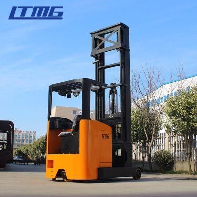 New Electric China 4 Ways Fork Lift Forklift Battery Reach Stacker Truck