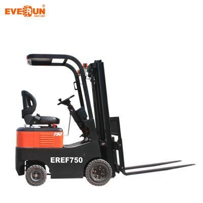 Everun 750kg Electric Eref750 Forklift for Warehouse Work with The Advantage of Good Price